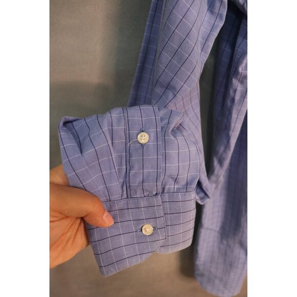 Gitman Bros‎ for Westport Big & Tall Blue Button-Up Shirt - Size 16-38 - Used - Picture 4 of 12